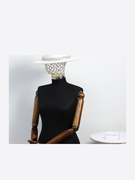 ButicCochet Fabric Women's Hat White