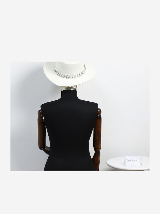 ButicCochet Fabric Women's Hat White