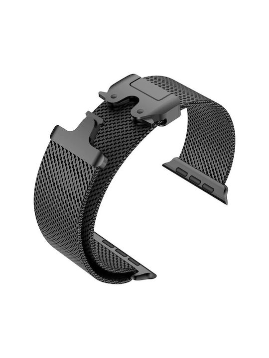 Orso Curea Oțel inoxidabil Negru (Apple Watch 44/45/46/49mm)