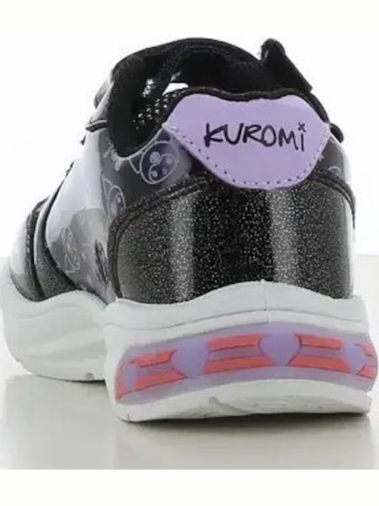 Hello Kitty Kuromi Παιδικά Sneakers με Φωτάκια Μαύρα