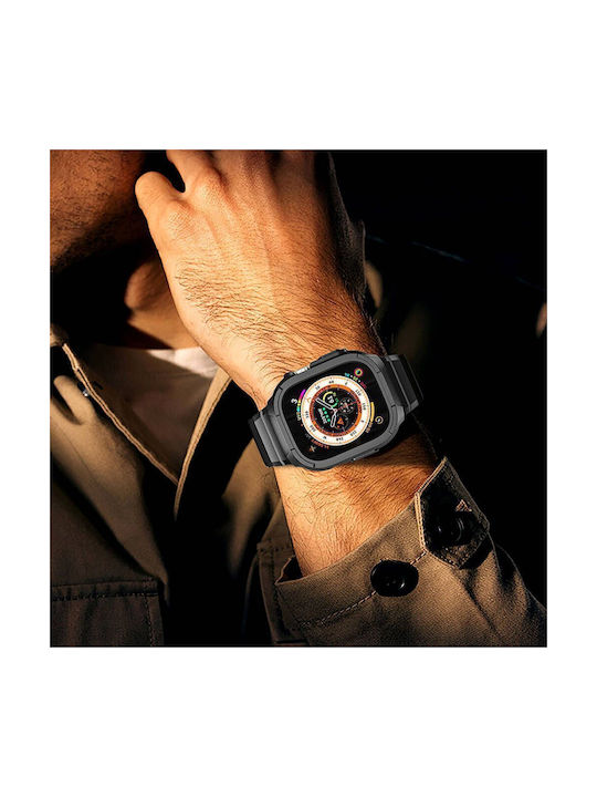 Wiwu Λουράκι Σιλικόνης Μαύρο (Apple Watch 44/45/46mm/Ultra 49mm)