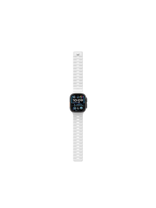 Лента Amazingthing Omni Silqlock Бял Apple Watch 44 45 46 49 мм