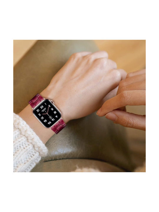 Tragbare Bänder Resin Armband Wein Apple Watch 38/40/41/42mm Series 10/11