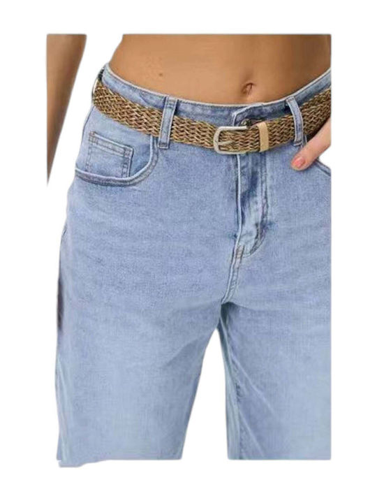 Damen Bermudas Jeans Blau