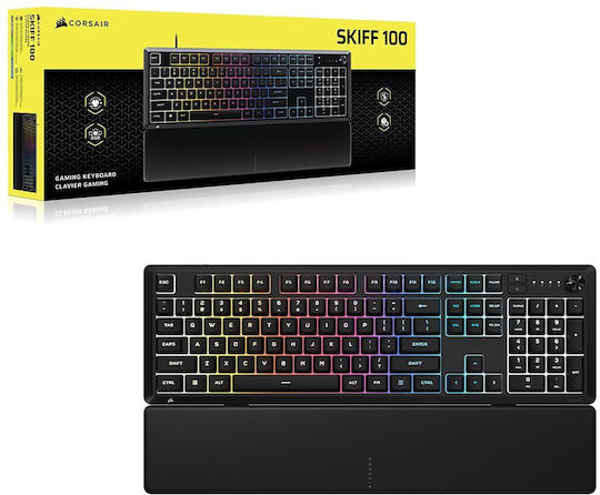 Corsair Skiff 100 Gaming-Tastatur mit RGB-Beleuchtung (Englisch US)