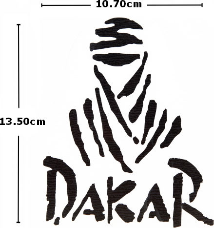 Moto Discovery Dakar Decorative Stickers Black