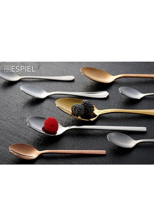 Espiel Divine Löffel Für Dessert / Eiscreme Rostfreier Stahl Silber 14cm