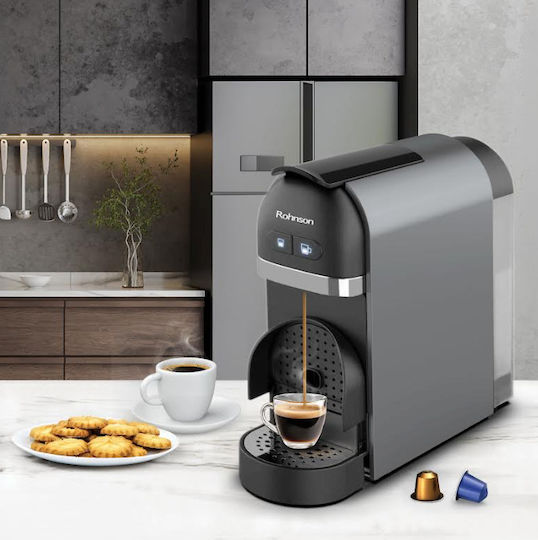 Rohnson Кафемашина за капсули Nespresso с налягане 20bar кафява