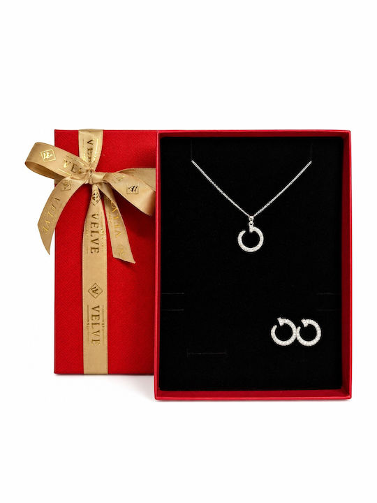 Velve Velve Schmuckset mit Ohrringen & Anhängern aus Silber