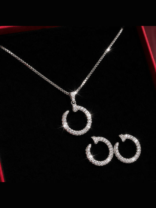 Velve Velve Schmuckset mit Ohrringen & Anhängern aus Silber