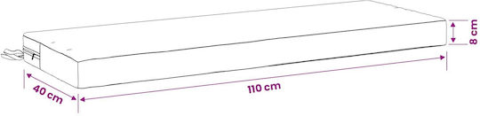 vidaXL Bench Cushion for Pallet Soest Taupe 40x110cm