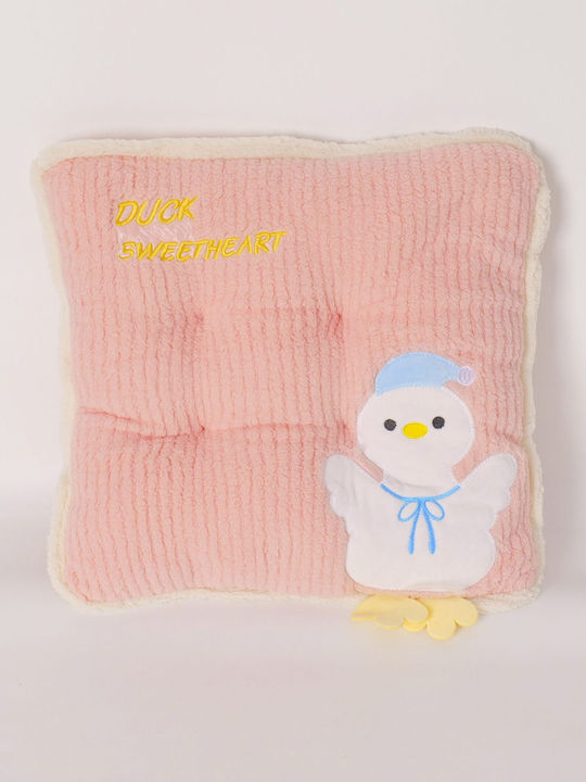 Kids Decorative Pillow Duck Pink
