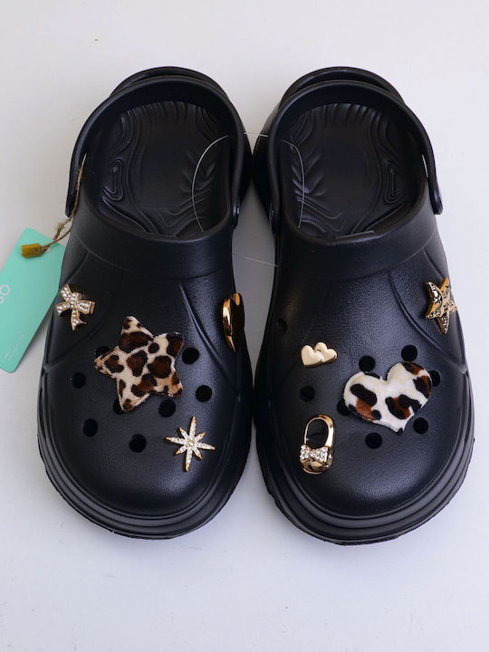 Damentag Holzschuhe in Schwarz