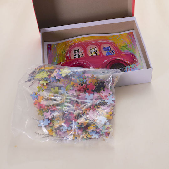 Kinderpuzzle Rotes Auto 300 Teile
