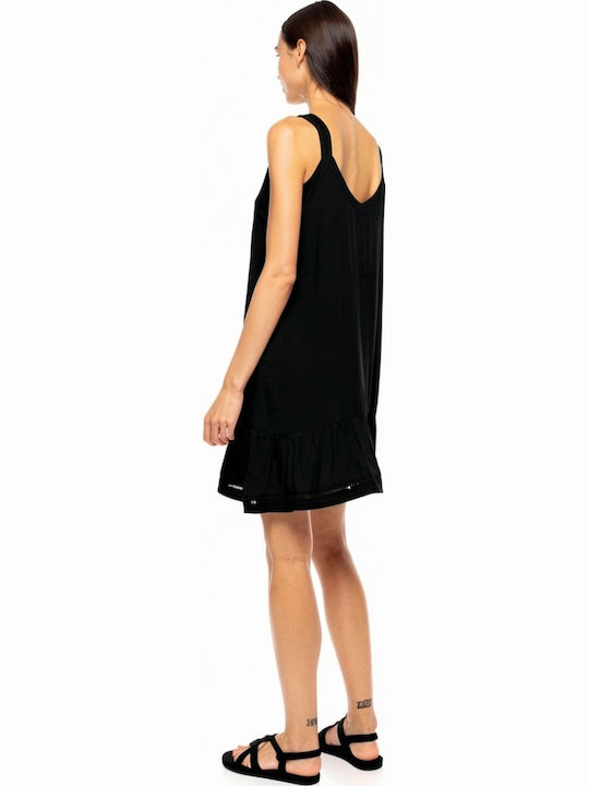 Pink Label Damen Kleid Strand Yellow