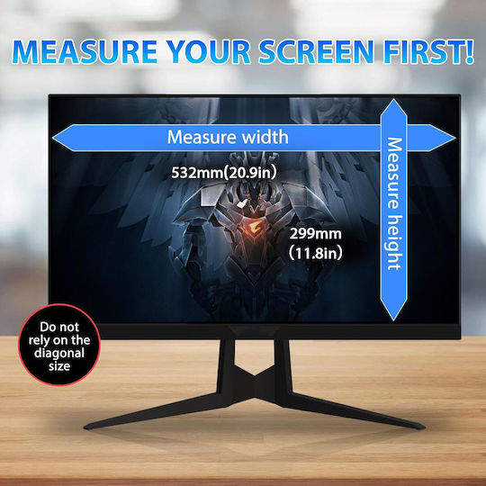 Ecran De Confidențialitate Pentru Calculator 24 Inch Filtru Magnetic De Ecran De Confidențialitate Suspendat Ecran De Confidențialitate Protecție Calculator Protecție Antiorbire Filtru De Confidențialitate Anti-lumină Albastră Film De Protecție Îndepărtabilă Anti-zgârieturi