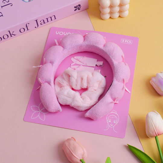 Серия Bowknot Комплект щипки за коса Облак 4 Бр – Розов