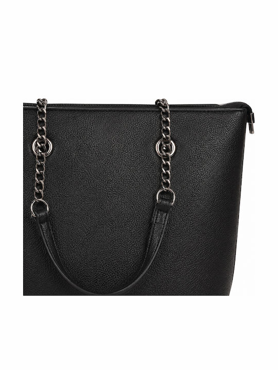 Set Damen Handtasche Tote Handtasche Schwarz