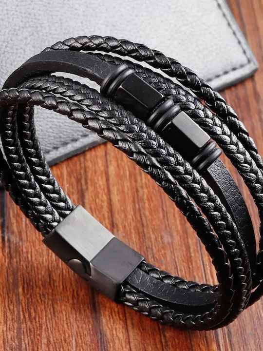 Legend Accessories Ανδρικό Βραχιόλι από Δέρμα