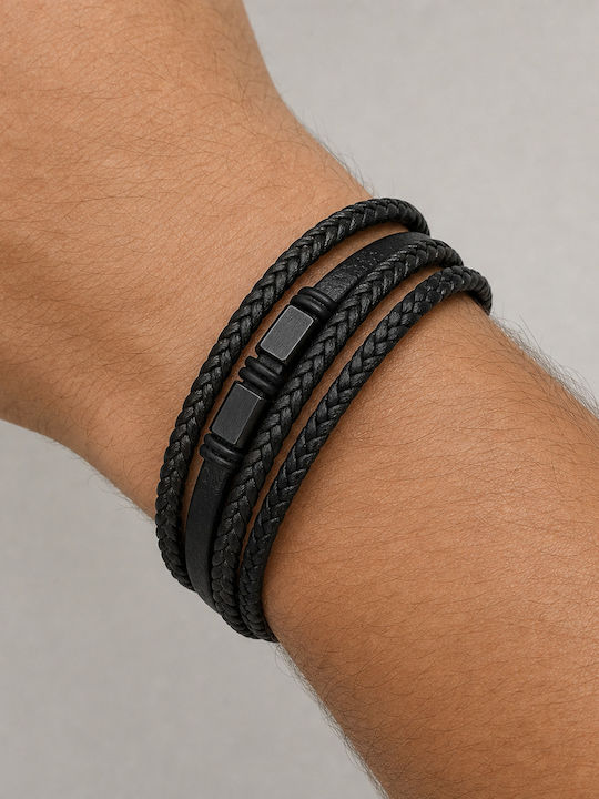 Legend Accessories Ανδρικό Βραχιόλι από Δέρμα