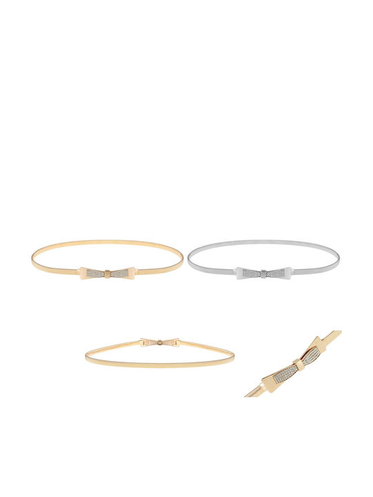 Elastische Damen Gürtel Kette Gold