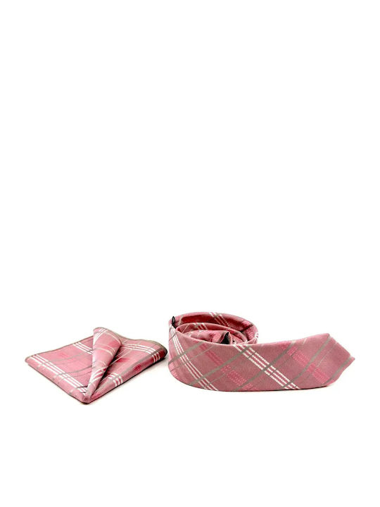 Legend Accessories Set of Men's Printed Ties in Pink Colour