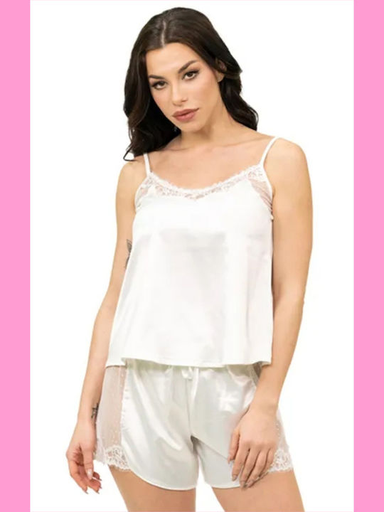 Miss Rosy Καλοκαιρινό Σατέν Babydoll