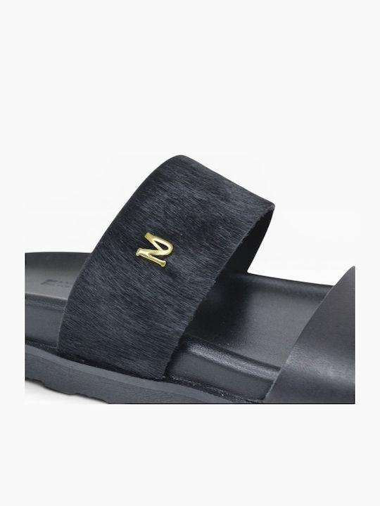 Damen Flache Sandalen Schwarz