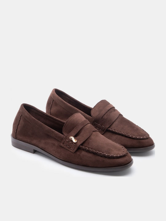 Women's Moccasins In Brown Colour