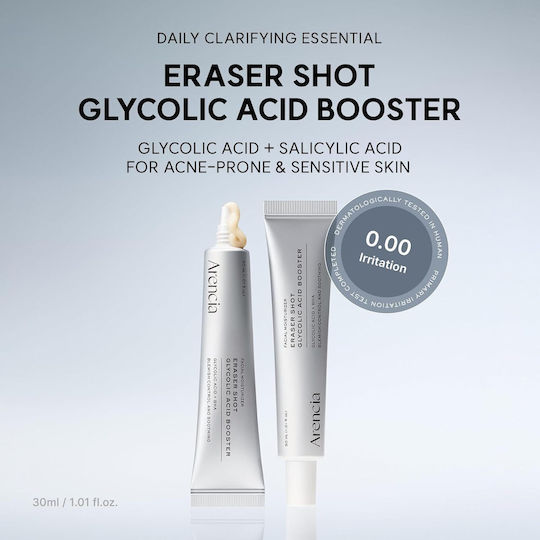 Arencia Eraser Shot Glycolic Acid Booster Light Face Cream for Blemishes with Niacinamide & AHA 30ml