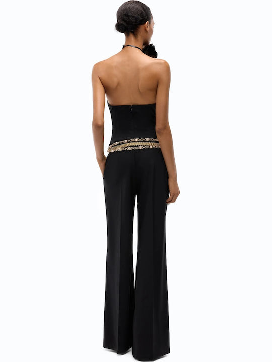 Women's Sleeveless One-piece Jumpsuit Black