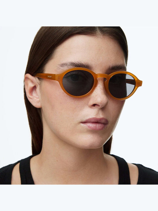 Meller Kali Unisex Ochelari De Soare Cu Ramă Galbenă Din Plastic Și Lentilă Neagră KL-AMBCAR
