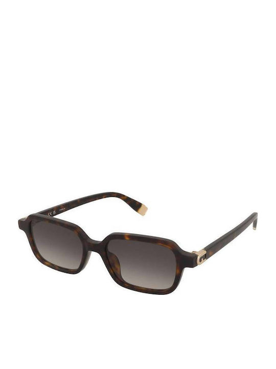Furla Feminini Ochelari de soare cu Maro Tortoise Cadru și Gri Degrade Lentilă SFU971 02BL