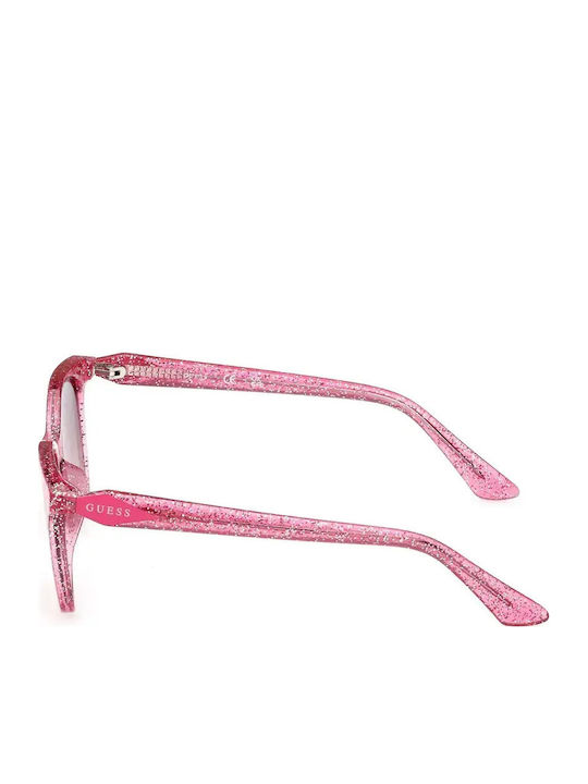 Guess Women's Sunglasses with Pink Plastic Frame and Brown Gradient Lens GU9238 74F