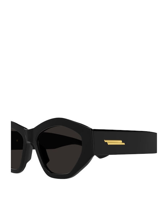 Bottega Veneta Feminini Ochelari de soare cu Negru Cadru și Negru Lentilă BV1408S 001