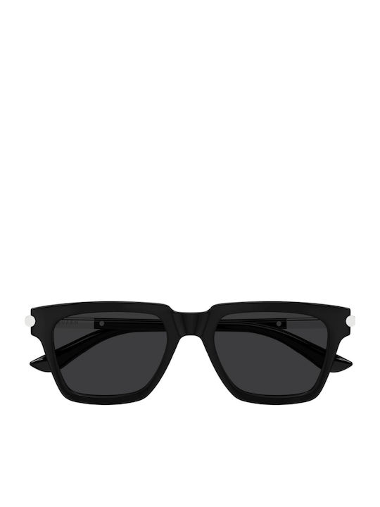 Alexander McQueen 001 Unisex Ochelari de Soare cu Ramă Neagră și Lentilă Neagră