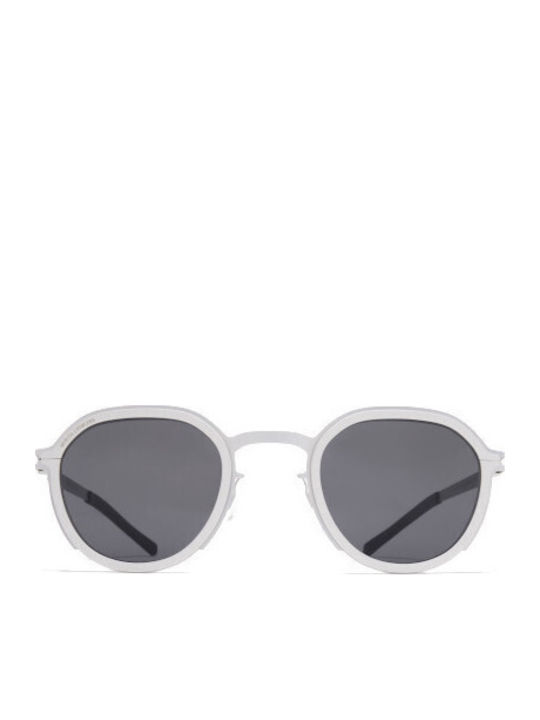 Mykita Ochelari De Soare Unisex Cu Ramă Metalică Argintie Și Lentilă Oglindă Argintie MR001