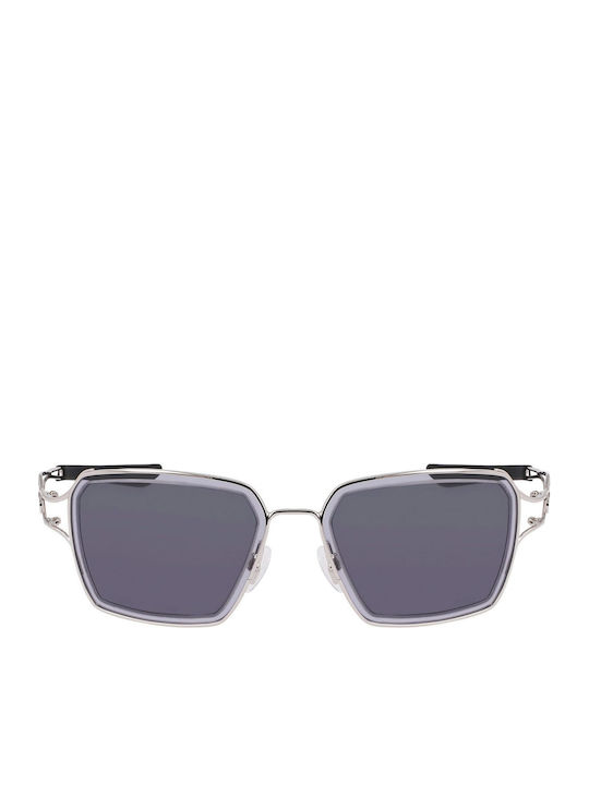 Nike Unisex Sunglasses with Gray Metallic Frame and Gray Lens