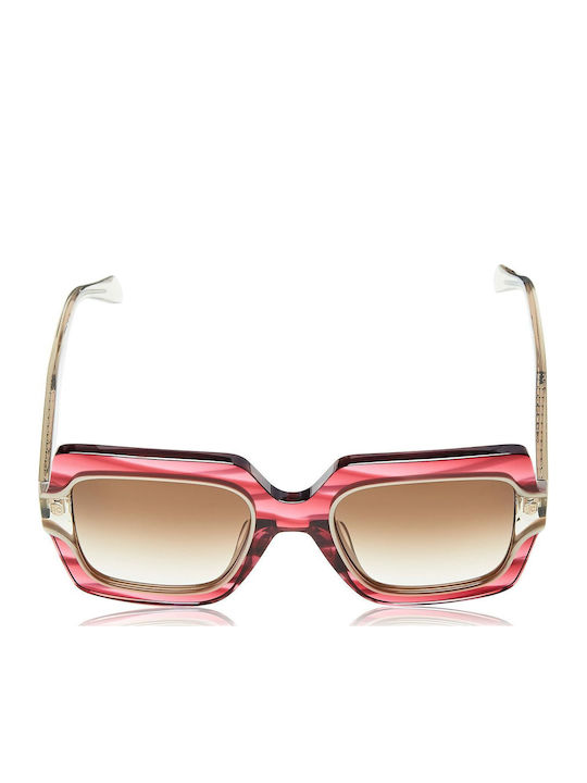 Just Cavalli Women's Sunglasses with Pink Plastic Frame and Brown Gradient Lens