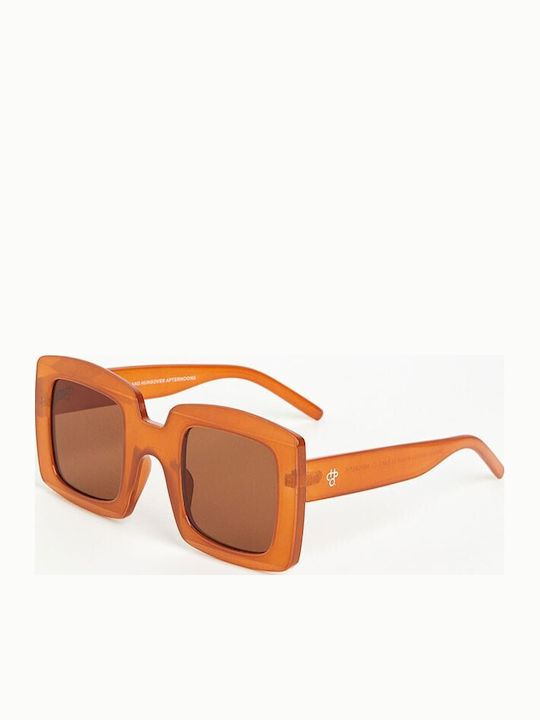 Chpo Bengan Unisex Sonnenbrille mit Kunststoff Gestell Mustard