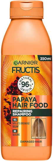 Garnier Fructis Papaya Hair Food Shampoos für Beschädigt Haare 350ml