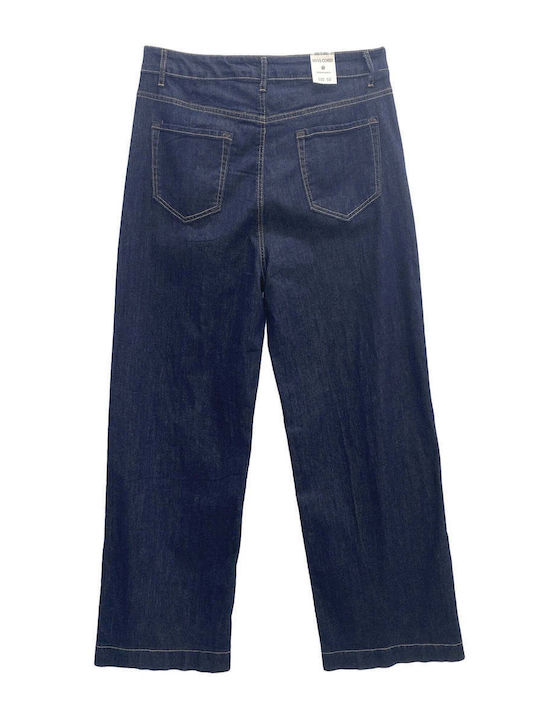 High Rise Women's Jean Pants in Wide Leg Style