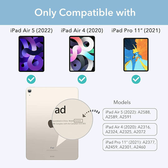 ESR Rebound Hybrid Pro Flip Cover Ανθεκτική Πράσινη (Ipad Air 4/5)