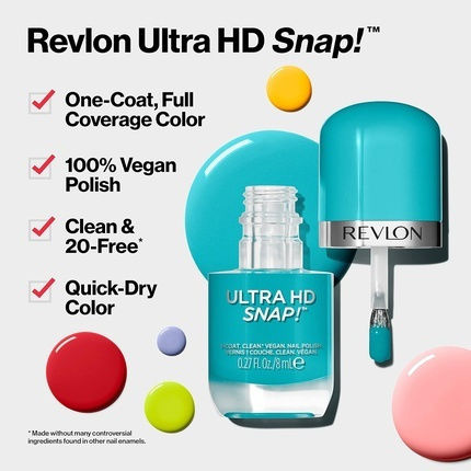 Revlon Ultra Hd Snap Glossy Βερνίκι Νυχιών 014-red 8ml