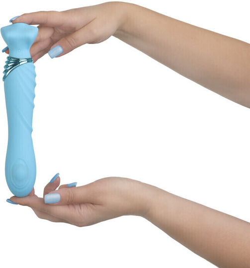 Fairygasm Mermaid's Extasy Doppelter Vibrator 20cm Blau