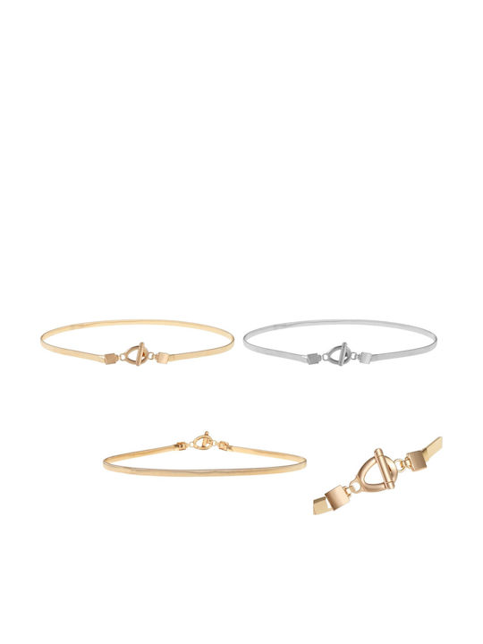 Elastische Damen Gürtel Kette Silber