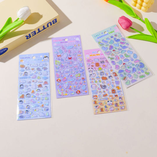Cute Pets Holographic Stickers