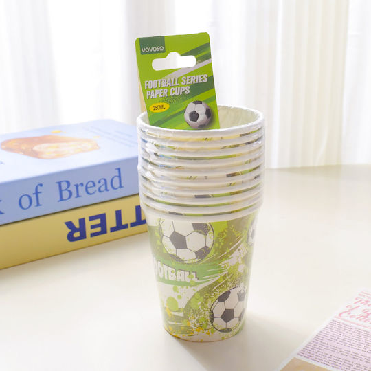 Seria Fotbal Pahare De Hârtie 250ml Set 10 Bucăți
