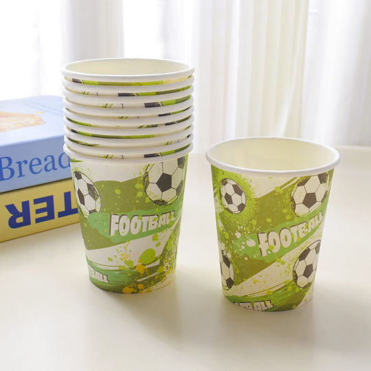Seria Fotbal Pahare De Hârtie 250ml Set 10 Bucăți