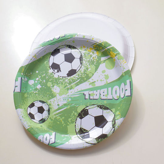 Football Series Paper Plates 9 Inches 10 Pieces